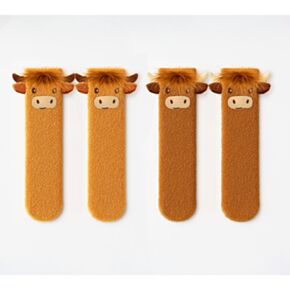 Highland Coo Koe Fluffy Zachte Sokken