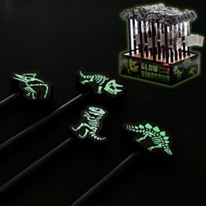 Dinosaurus Glow-in-the-dark Skelet - Gum Potlood
