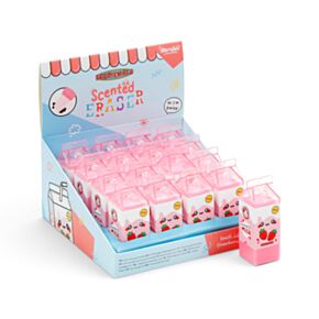 Foodiemals Aardbeien Melk Pak-vormige Geparfurmeerde Gum
