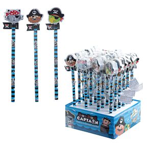 Aye Aye Kapitein Piraten - Gum Potlood Aye Aye Kapitein Piraten - Gum Potlood