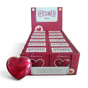 Maltose Knijpbaar Glitter Stretch Speelgoed Amore Hart