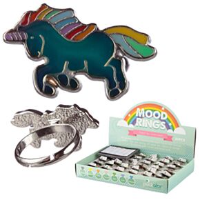 Betoverde Regenboog Eenhoorn Mood Ring