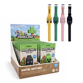 Minecraft Gezichten Digitaal Siliconen Horloge