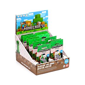Minecraft Glow in the Dark Digitaal Siliconen Horloge Minecraft Glow in the Dark Digitaal Siliconen Horloge