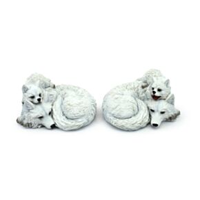 Wolf Moeder &  Wolf Puppies Samen Opgerold