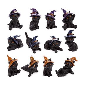 Witches Black Cat Miniatuur Beeldjes