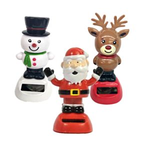 Kerstmis Jingle Bunch Santa, Sneeuwpop & Rendier Solar Pal