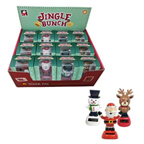 Kerstmis Jingle Bunch Santa, Sneeuwpop & Rendier Solar Pal