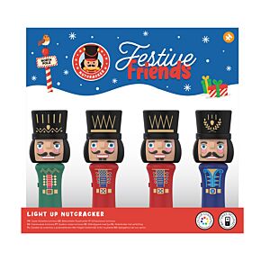 Festive Friends Kerstmis Notenkraker Kleuren LED Zaklamp