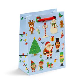 Kerstmis Festive Friends Cadeautasje Medium
