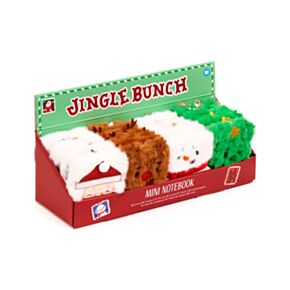 Jingle Kerstmis Fluffig Notitieboekje A7