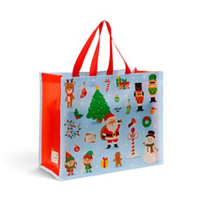 Festive Friends Kerstmis Herbruikbare Shopper Tas