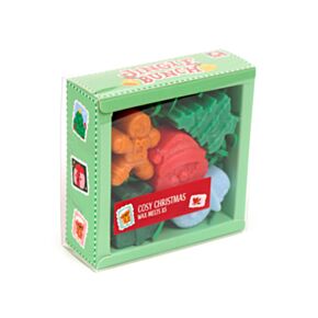 Jingle Kerstmis Set van 5 gevormde Waxmelts
