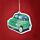 Pepermunt - Retro Groene Fiat 500 Luchtverfrisser