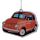 Sinaasappel - Retro Rood Fiat 500 Luchtverfrisser
