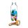 Volkswagen Busje VW T1 Waves 500ml Duurzame Glazen Waterfles Bamboe Deksel