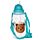 Adoramals Duurzame BPA-vrij 450ml  Kinder Waterfles Rietje 