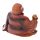 Mini Hout-effect Chinese Lachende Boeddha
