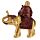 Zittend Glitter Olifant Chinese Lachende Boeddha 