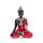 Rood, Zwart & Goud Thaise Boeddha Meditatie