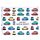 Fiat500 Retro Stoffen RFID-bescherming Kaarthouder