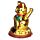 Goudkleurige Maneki Neko Gelukskat Zonnecel Solar Pal Figuur
