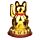 Goudkleurige Maneki Neko Gelukskat Zonnecel Solar Pal Figuur