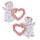 Cherubijn Roze Rozen Hart