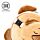Relaxeazzz Mopshond Rond Pluche Reiskussen & slaapmasker