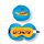 Relaxeazzz Yellow Submarine Rond Pluche Reiskussen & Slaapmasker