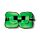 Relaxeazzz Minecraft Creeper Rond Reiskussen & Slaapmasker