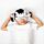 Relaxeazzz Adoramals Bali de Zebra Rond Reiskussen & Slaapmasker