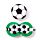 Relaxeazzz Football Rond Reiskussen & Slaapmasker