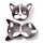 Relaxeazzz Franse Bulldog Rond Reiskussen & Slaapmasker
