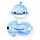 Relaxeazzz Adoramals Aoi de Walvishaai Rond Reiskussen & Slaapmasker