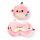 Relaxeazzz Adoramals Puff de Kogelvis Rond Reiskussen & Slaapmasker