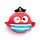 Relaxeazzz Jolly Roger Piraat Bembo de Papegaai Reiskussen & Slaapmasker