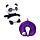 Swapseazzz Adoramals Susu de Panda  2-in-1 Pluche Reiskussen