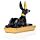 Egypte - Zwart & Goud Anubis Achteroverleunend