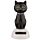 Geluk Zwarte Kat Zonnecel Solar Pal Figuur