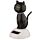 Geluk Zwarte Kat Zonnecel Solar Pal Figuur