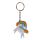 Eenhoorn Magie Oranje PVC Sleutelhanger