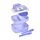 Moomin Lila Clip Bento Box Lunchtrommel met bestek
