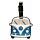 Volkswagen Busje VW T1 Blauw PVC Kofferlabel