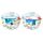 Blauw Strand Schelpen 3D Zee & Strand Souvenir Magneet 