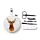 Jan Pashley Wild Hert 5-delige  Manicureset met rits