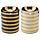 Eden Metallic Goud Streep Keramiek Mini Geurbrander - Small