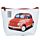Retro Fiat 500 PVC Portemonnee