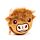 Highland Coo Koe Mini Kleingeld Beurs 
