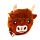Highland Coo Koe Mini Kleingeld Beurs 